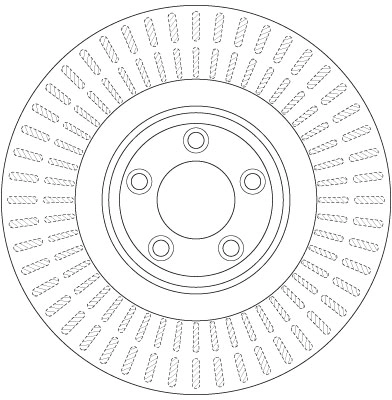 Brake Disc TRW SINGLE DF6146S