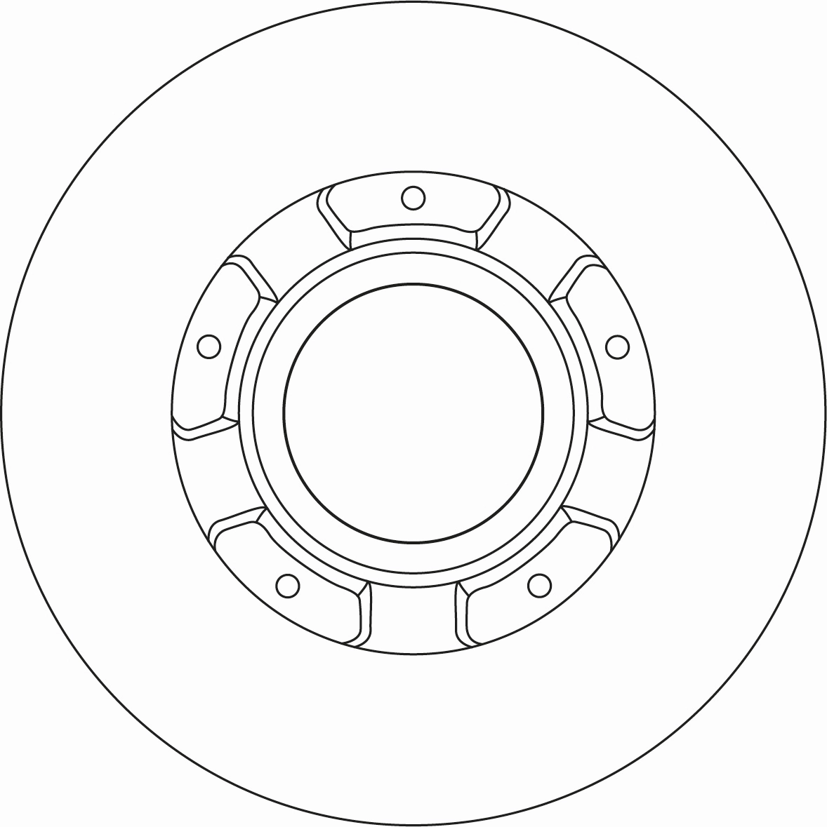Brake Disc TRW SINGLE DF6963S