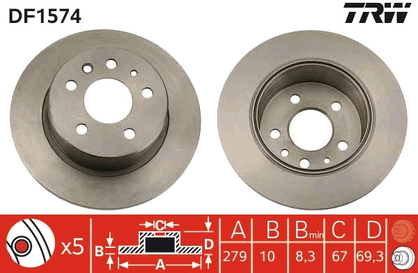 Brake Disc DF1574