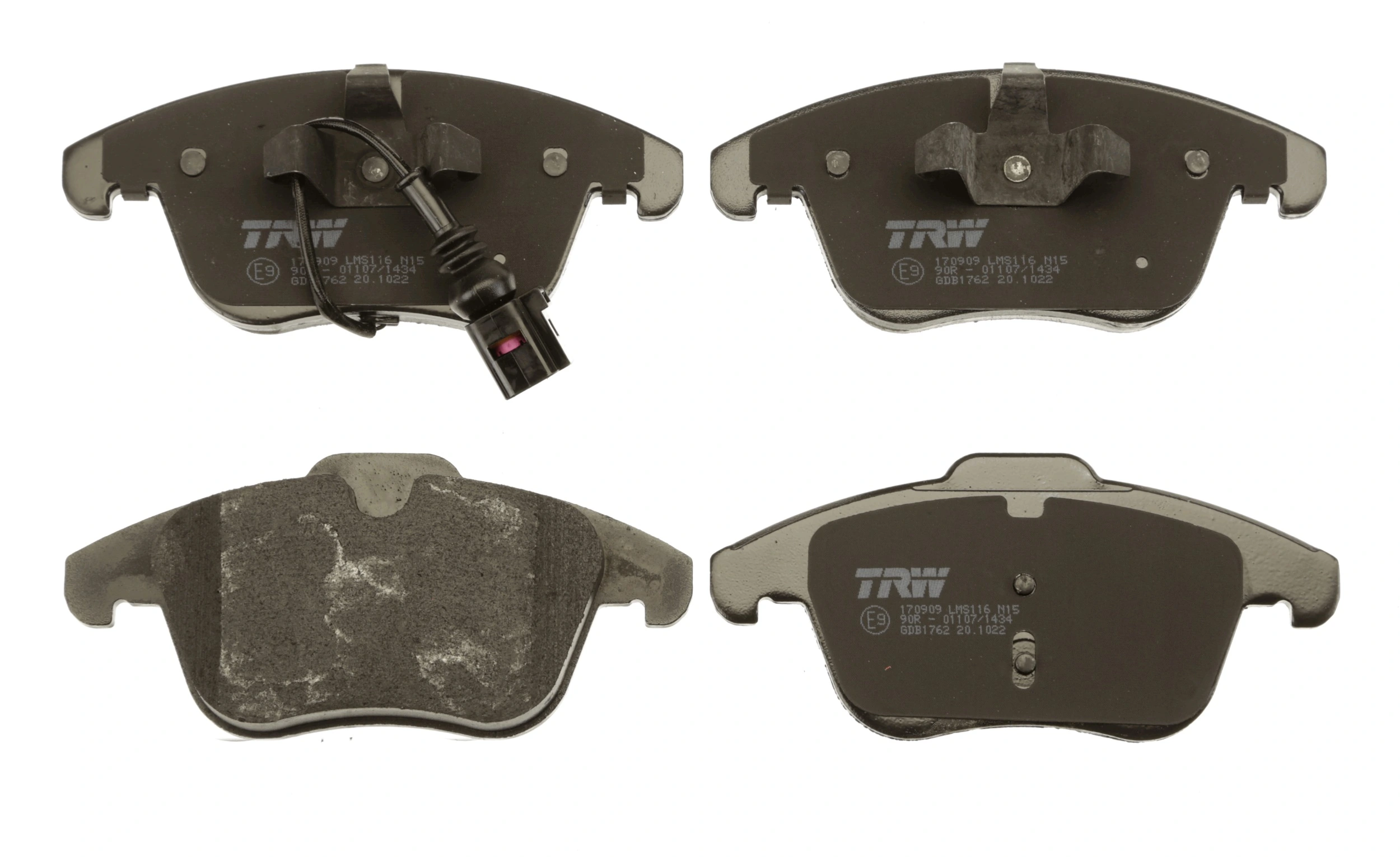 Brake Pad Set, disc brake COTEC GDB1762