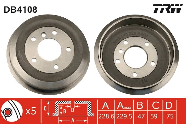 Brake Drum DB4108