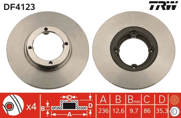 Brake Disc DF4123