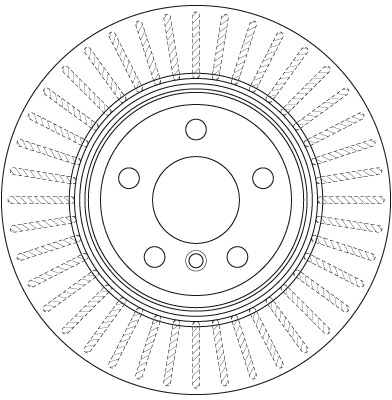 Brake Disc TRW SINGLE DF6512S