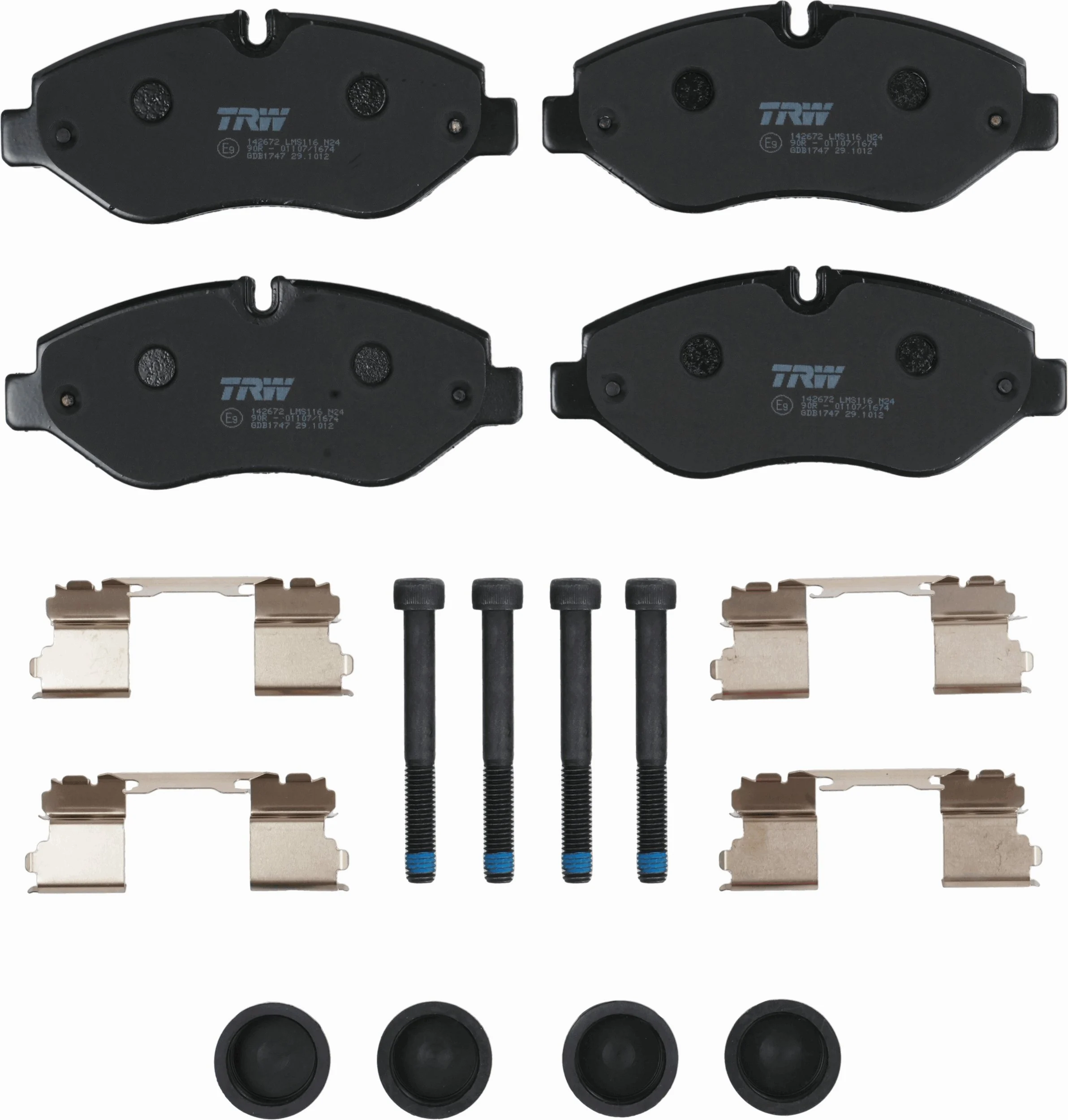 Brake Pad Set, disc brake COTEC GDB1747