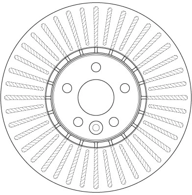 Brake Disc TRW SINGLE DF6472S