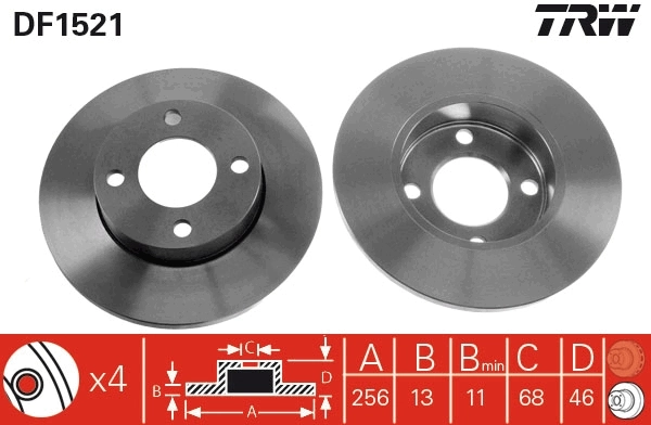 Brake Disc DF1521