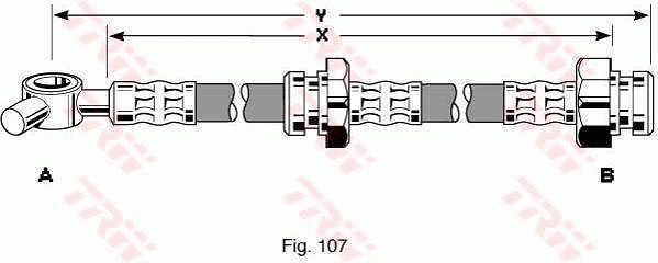 TRW PHD247 Brake Hose