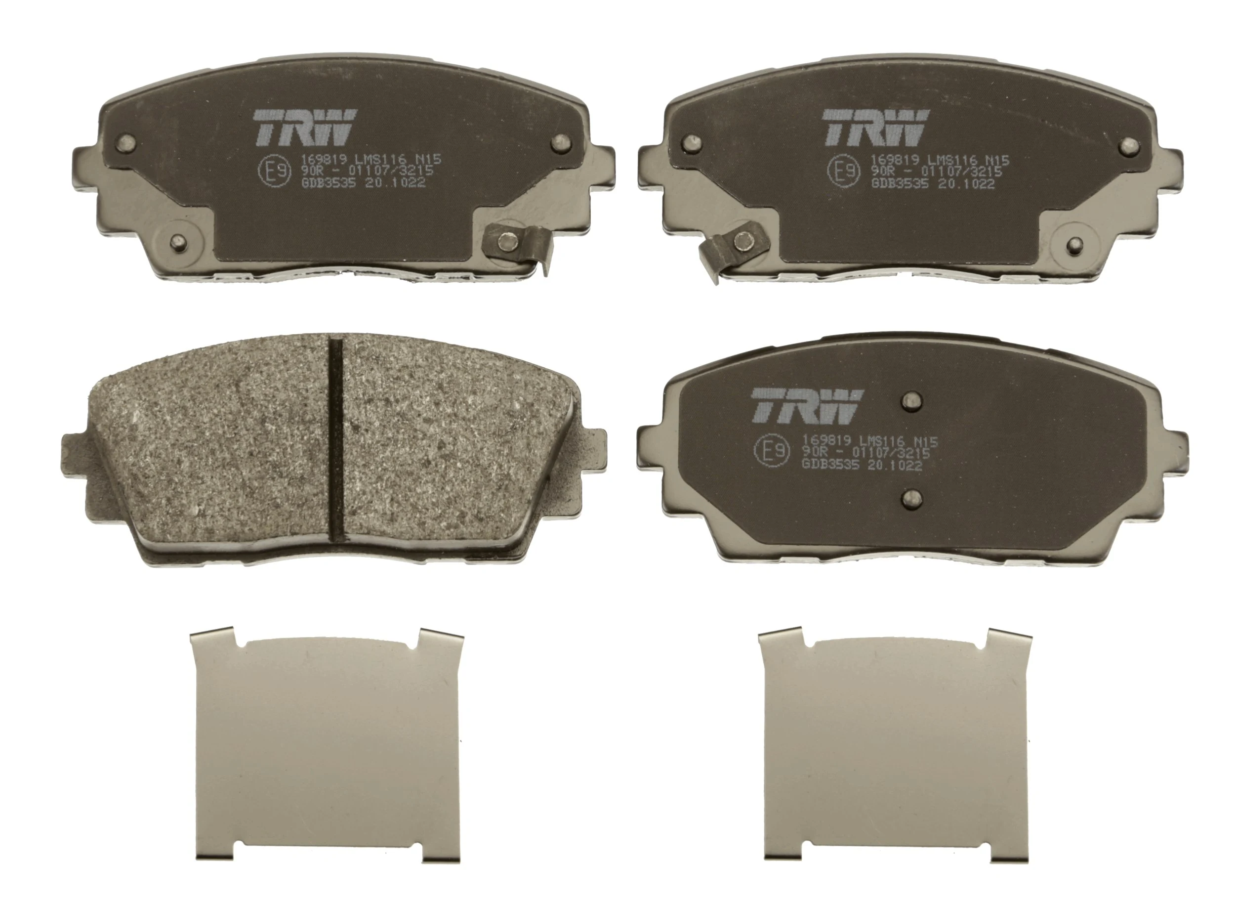 Brake Pad Set, disc brake COTEC GDB3535