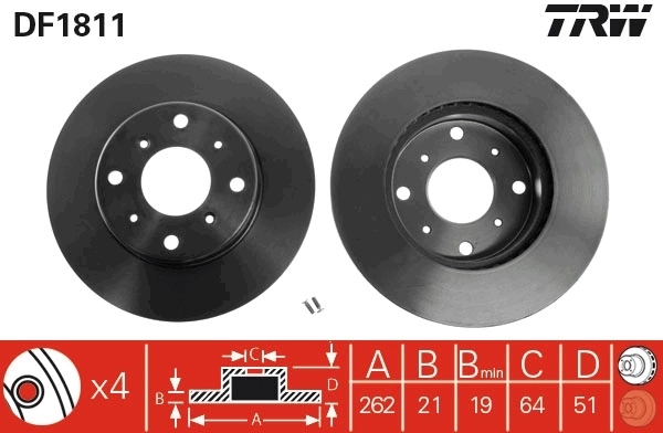 Brake Disc DF1811