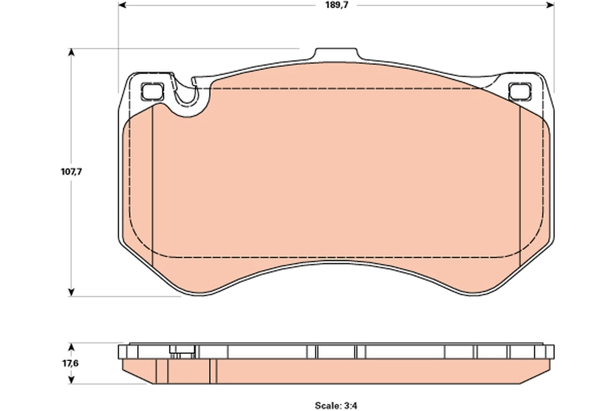 Brake Pad Set, disc brake GDB1907