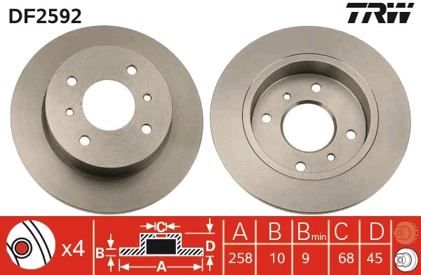Brake Disc DF2592
