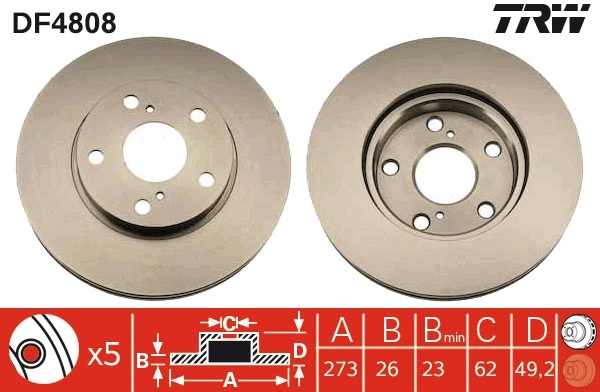 Brake Disc DF4808