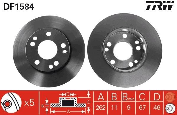 Brake Disc DF1584