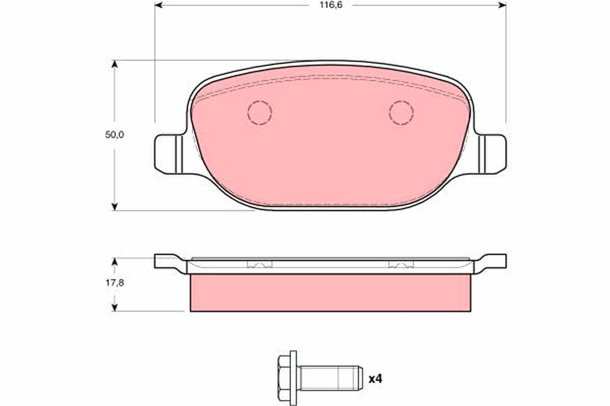 Brake Pad Set, disc brake GDB1490