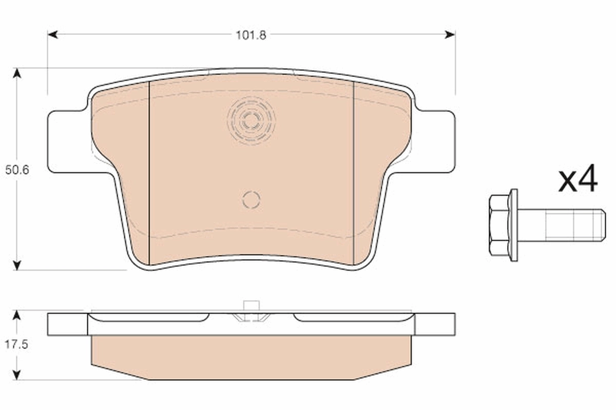 Brake Pad Set, disc brake GDB1988