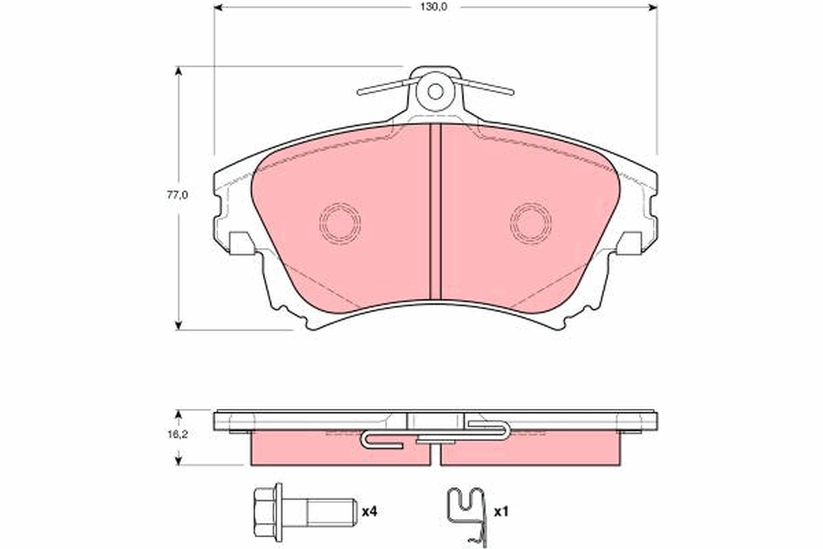Brake Pad Set, disc brake GDB3389