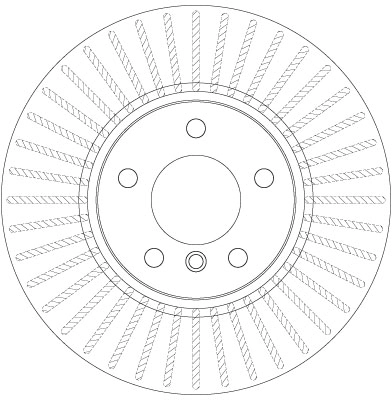 Brake Disc TRW SINGLE DF6220S