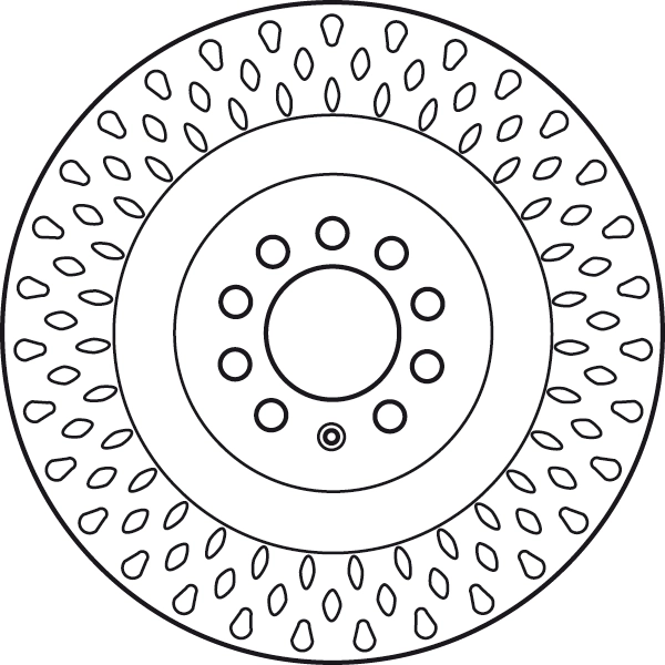 Brake Disc TRW SINGLE DF6011S