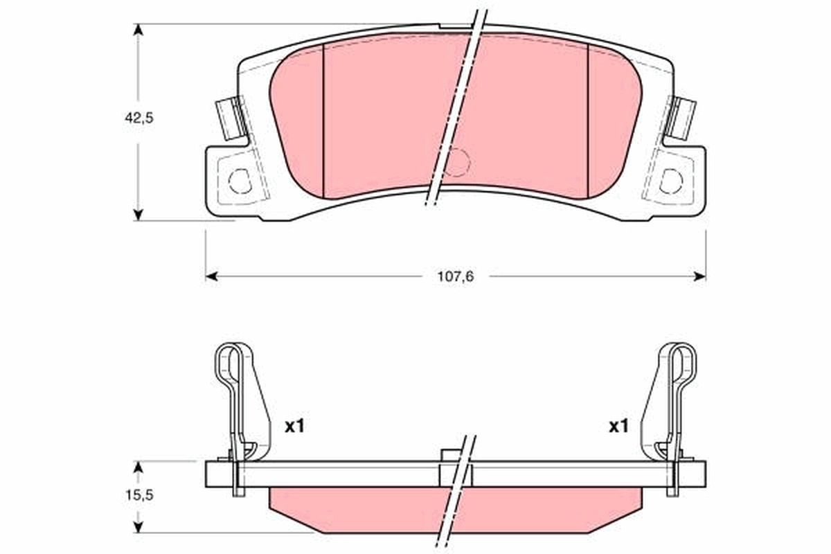 Brake Pad Set, disc brake GDB3329
