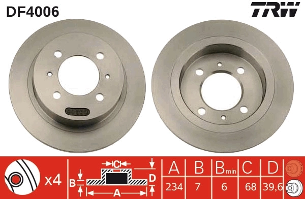 Brake Disc DF4006
