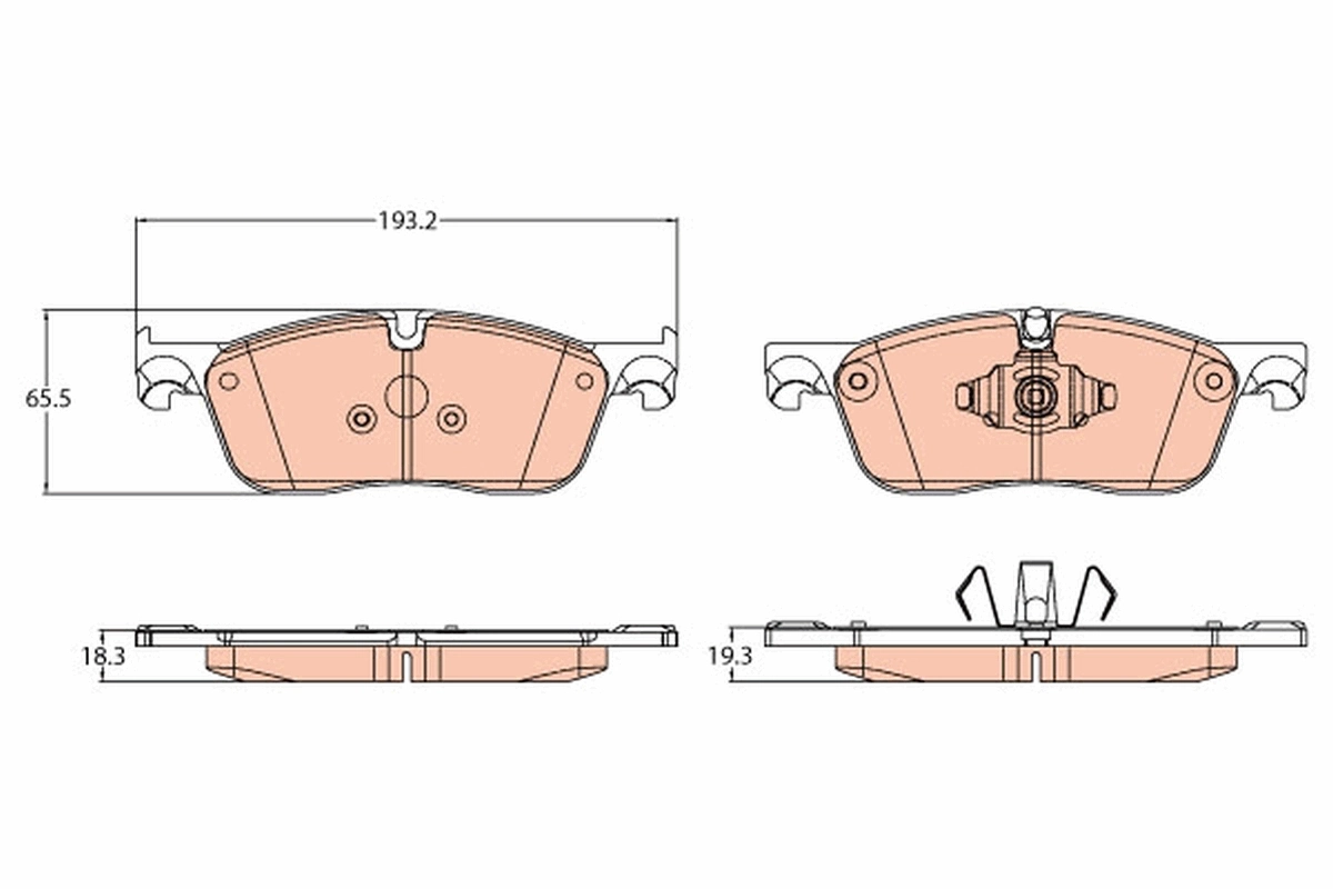 Brake Pad Set, disc brake GDB2119