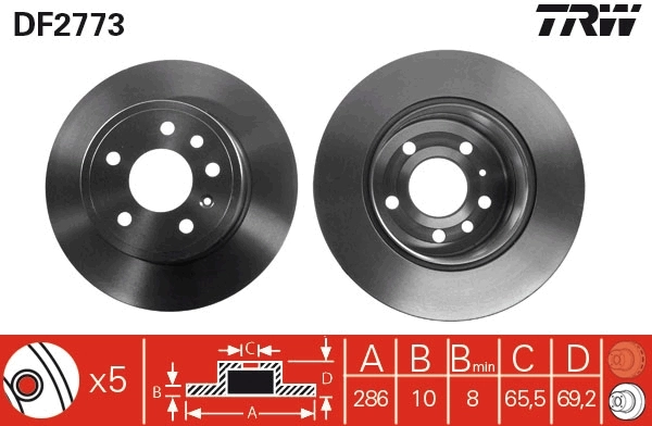 Brake Disc DF2773