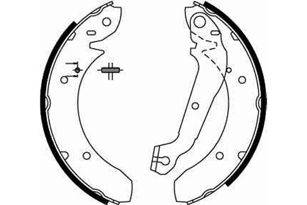 TRW GS6166 Brake Shoe Set