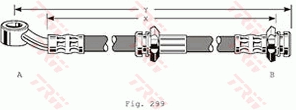 TRW PHD129 Brake Hose