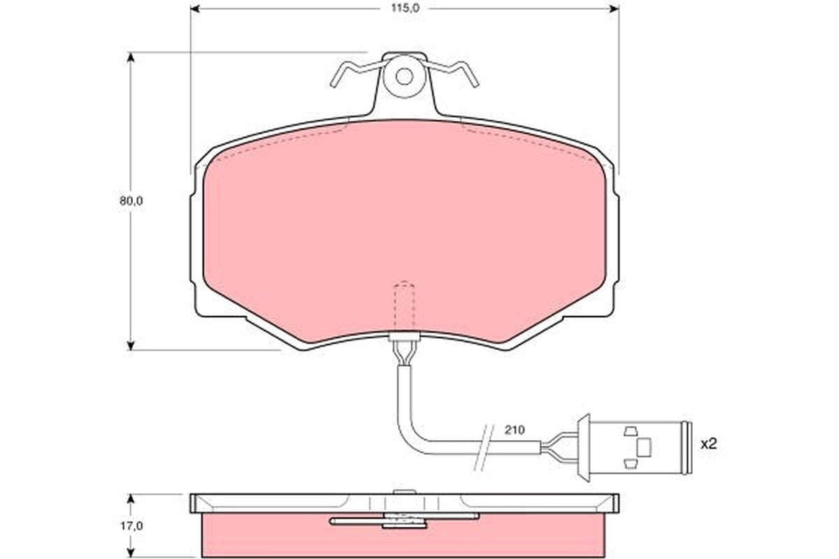 Brake Pad Set, disc brake GDB421