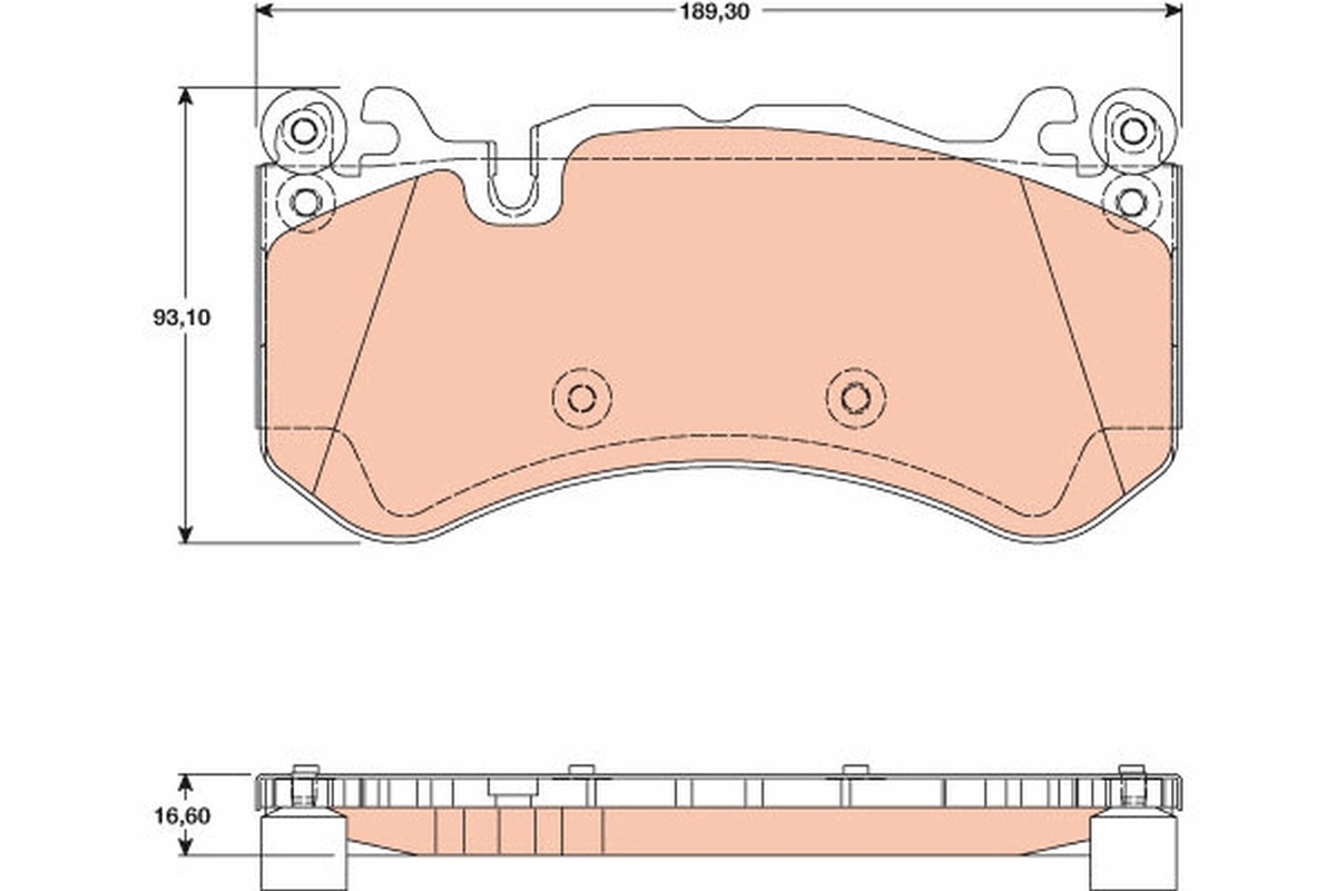 Brake Pad Set, disc brake GDB1734