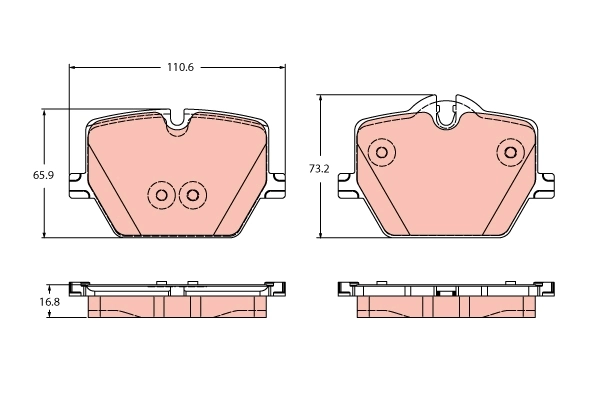 Brake Pad Set, disc brake GDB2419