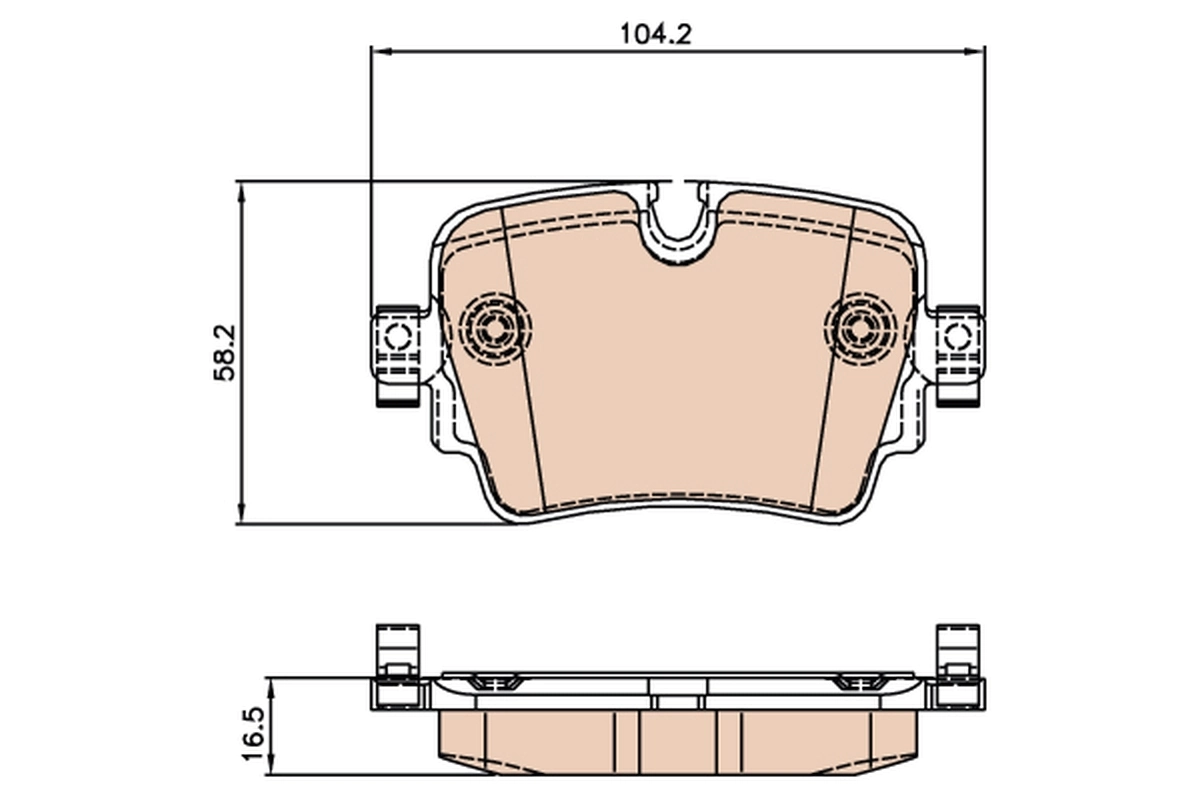 Brake Pad Set, disc brake GDB2066