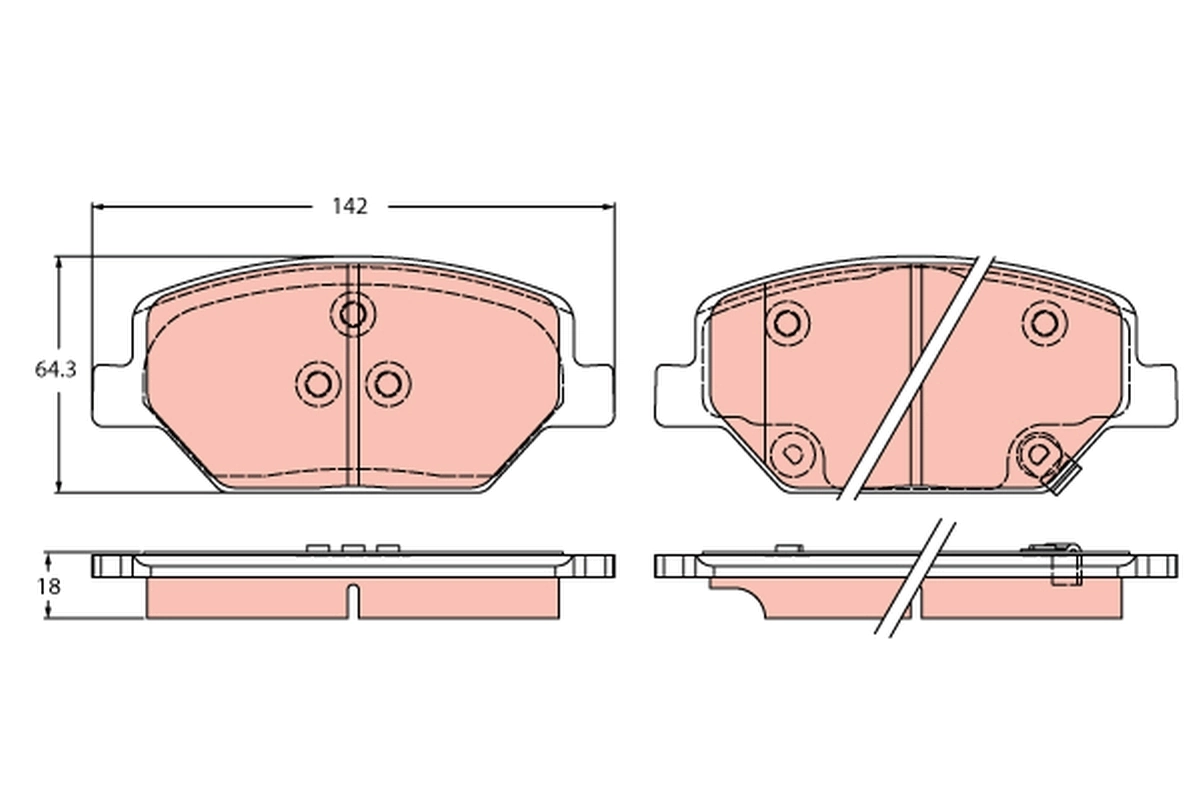 Brake Pad Set, disc brake GDB2185