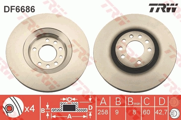 Brake Disc DF6686