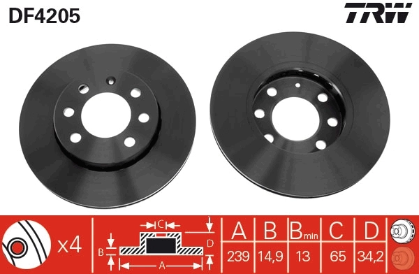 Brake Disc DF4205