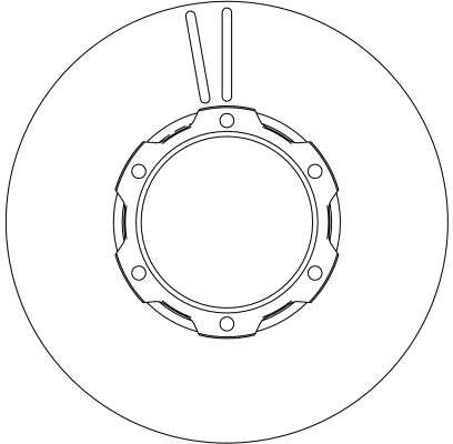 Brake Disc TRW SINGLE DF4144S