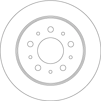 Brake Disc TRW SINGLE DF4481S
