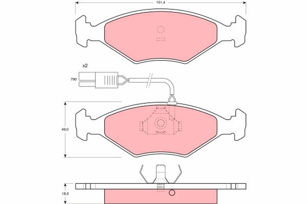 Brake Pad Set, disc brake GDB960