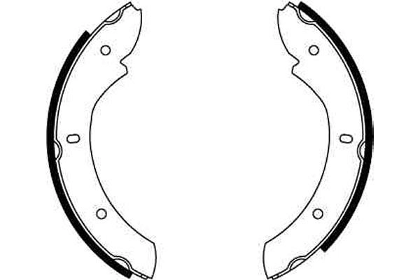 Brake Shoe Set, parking brake GS6236