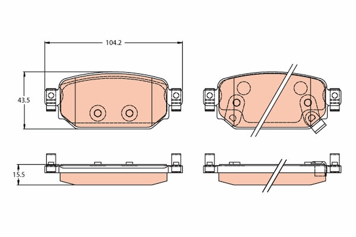 Brake Pad Set, disc brake GDB2172