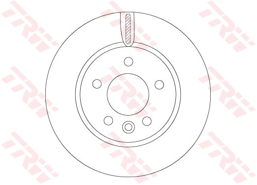 Brake Disc TRW SINGLE DF6589S