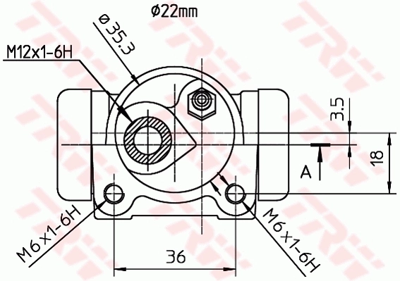 TRW BWH114 Wheel Brake Cylinder