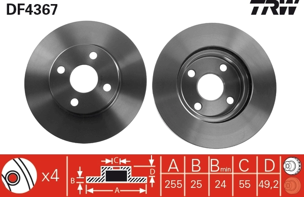 Brake Disc DF4367