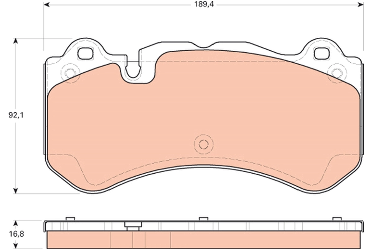 Brake Pad Set, disc brake GDB1710
