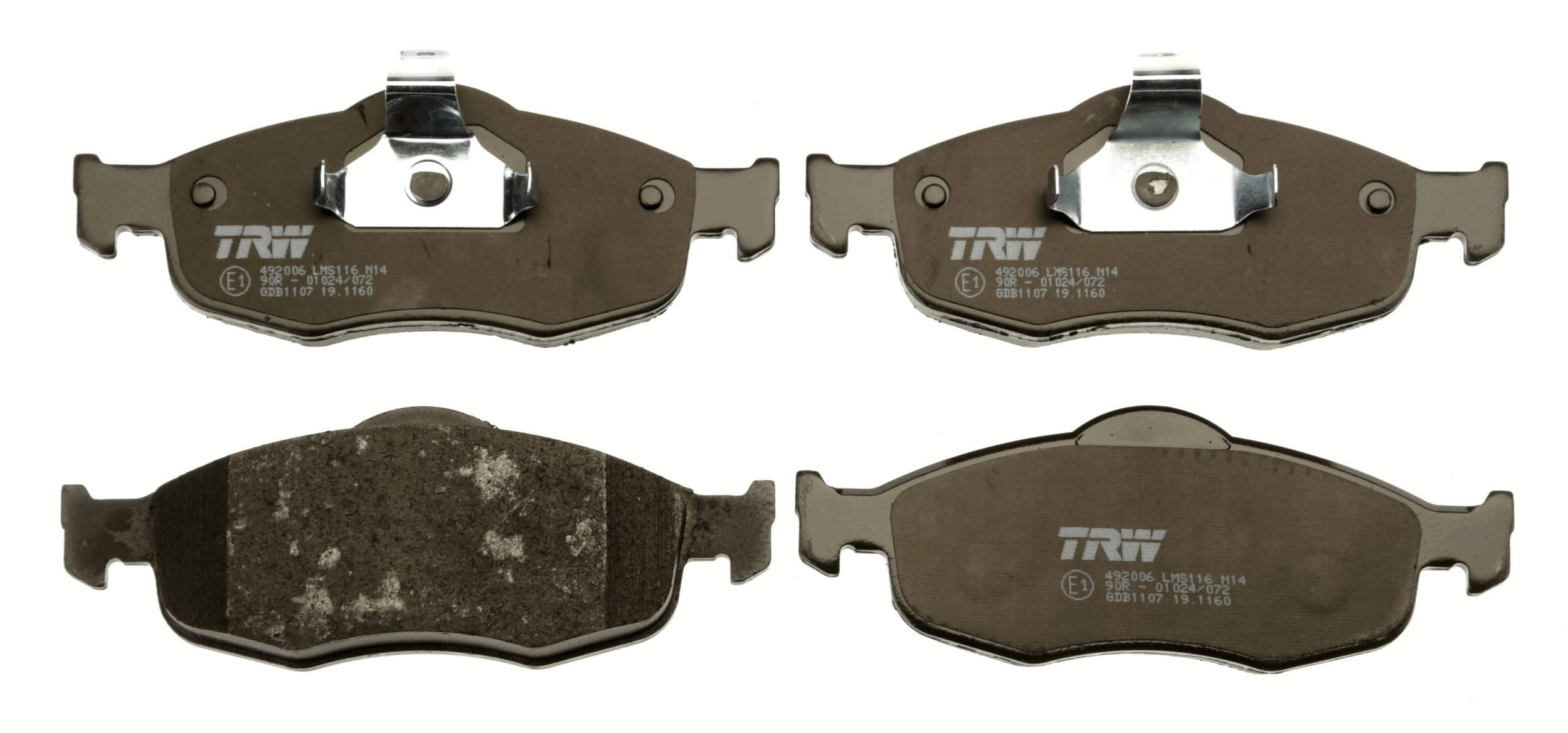 Brake Pad Set, disc brake COTEC GDB1107