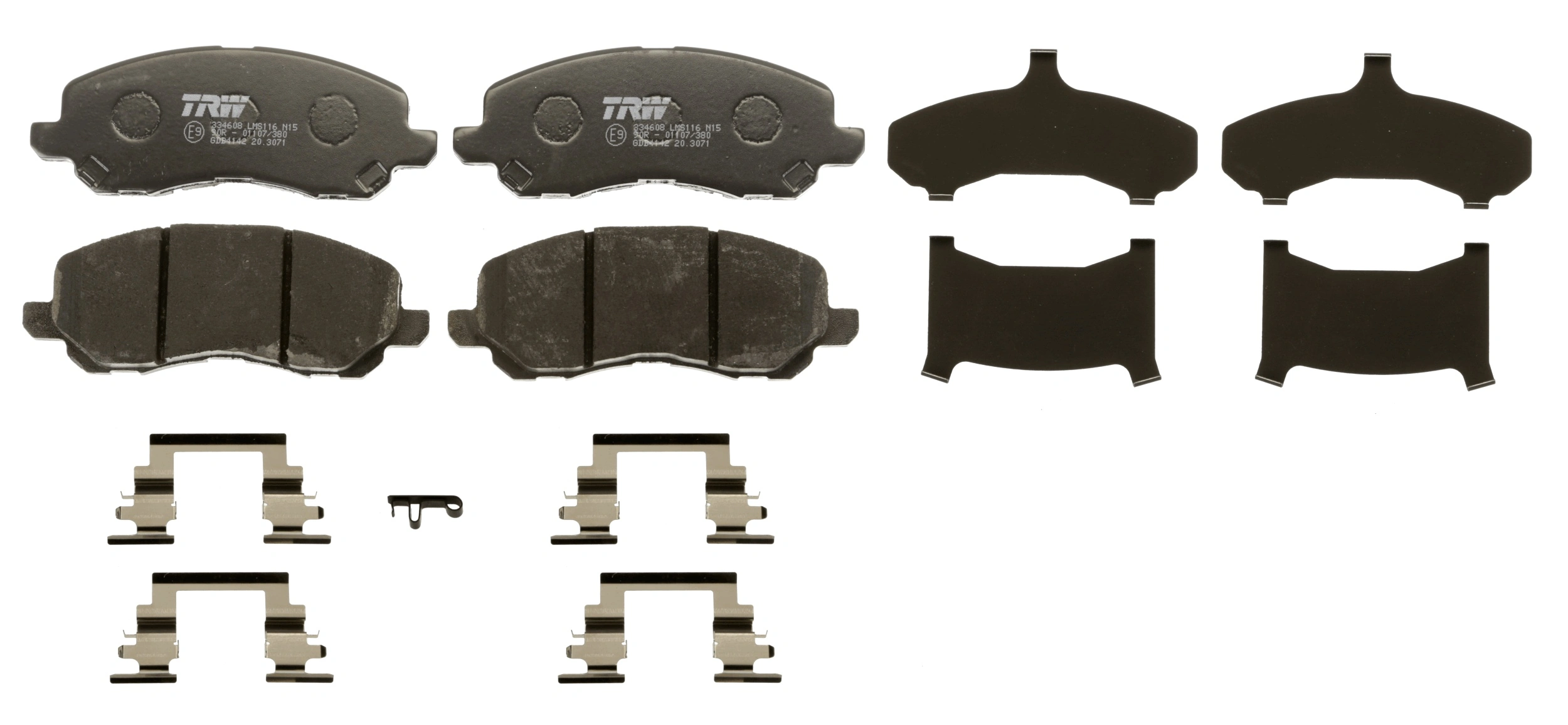 Brake Pad Set, disc brake COTEC GDB4142