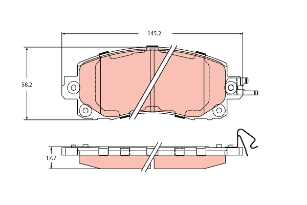 Brake Pad Set, disc brake GDB2216