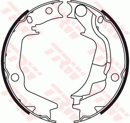 Brake Shoe Set, parking brake GS8782