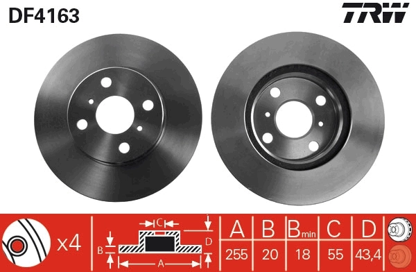 Brake Disc DF4163