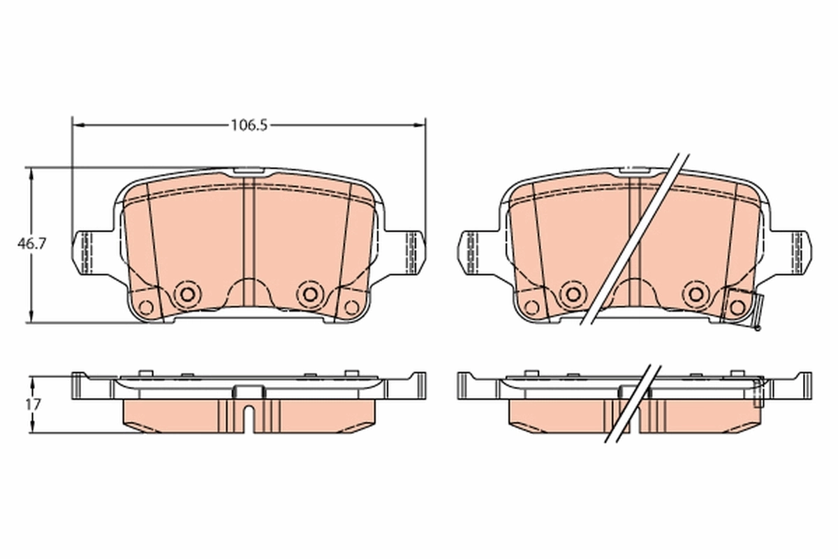 Brake Pad Set, disc brake GDB2317